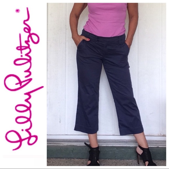 LILLY PULITZER CAPRI PALM BEACH FIT PANTS SIZE 6 - Picture 1 of 8